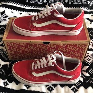 red old skool vans
